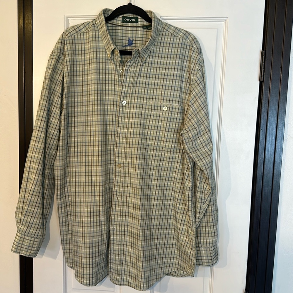 Orvis Men’s Button down shirt long sleeve XL